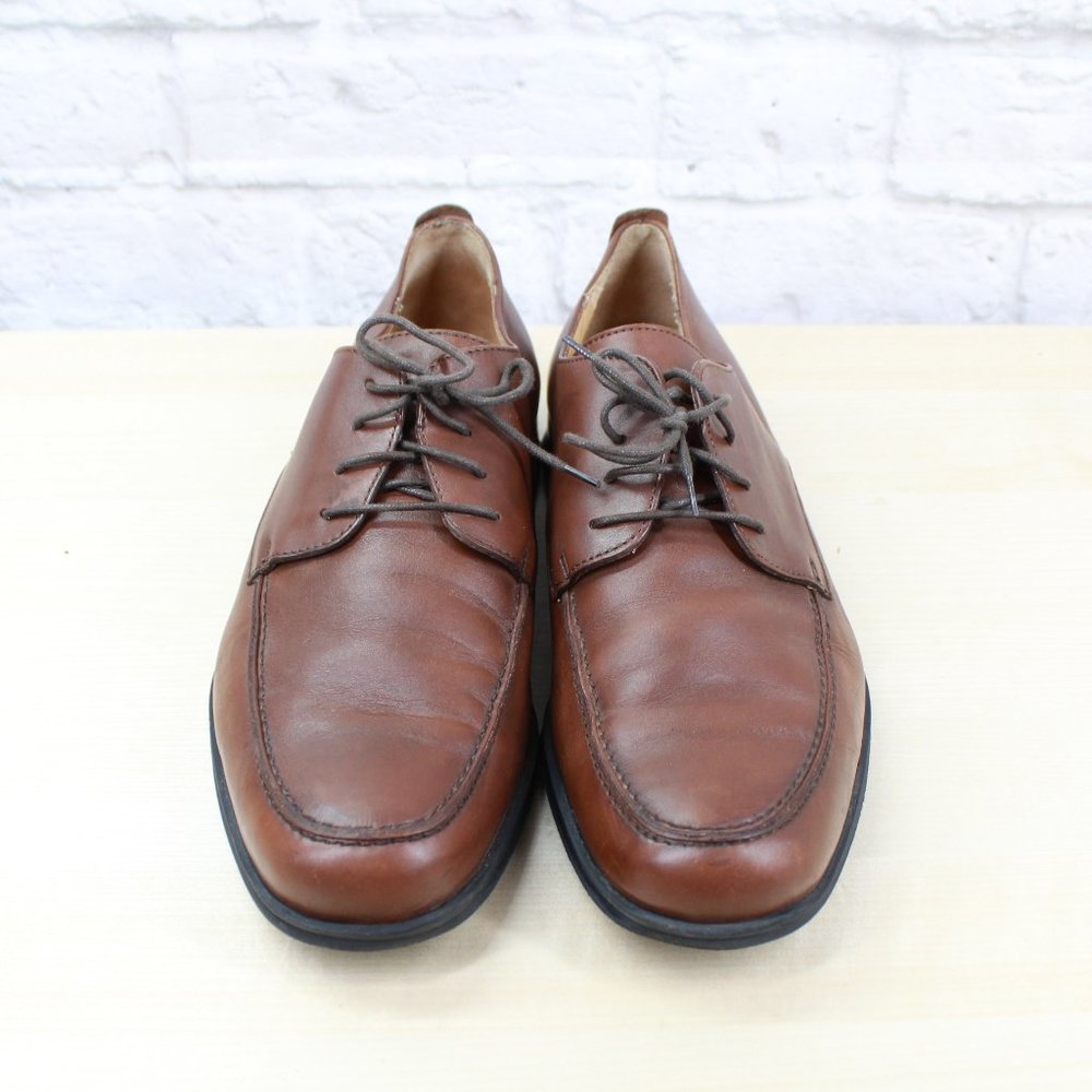Coach Carleton Brown Leather Lace up Oxford Dress Shoes Size 8 D - Picture 5 of 9